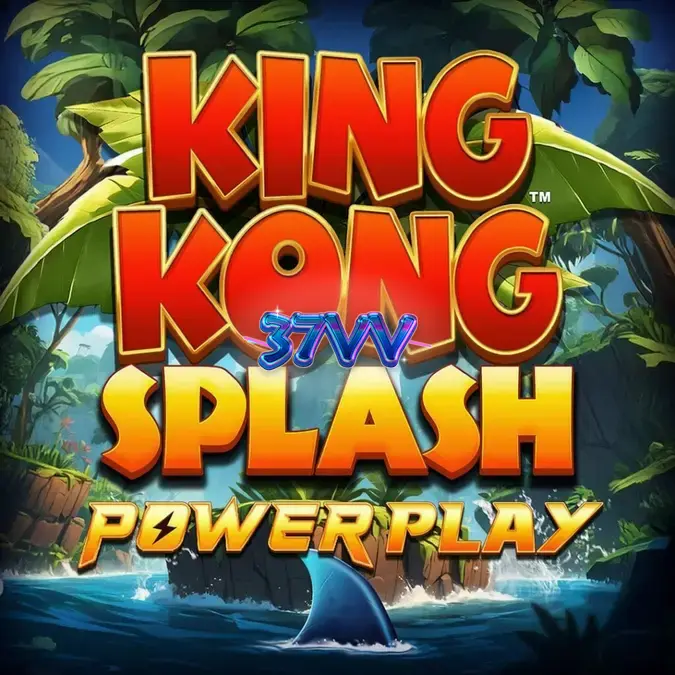 Interface vibrante do slot King Kong Splash: Power Play com elementos da selva